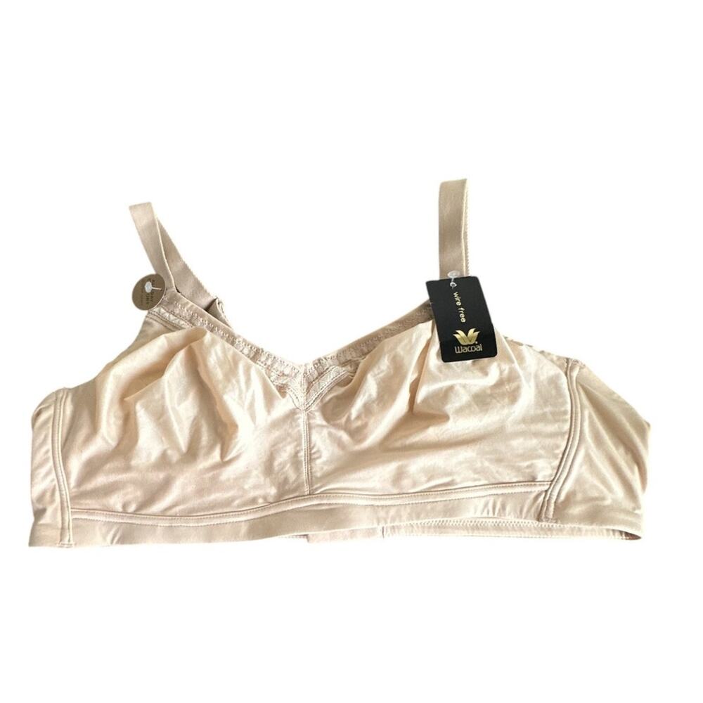 Wacoal Perfect Primer Wire Free Bra Sand Full Coverage Seamless Women 44C